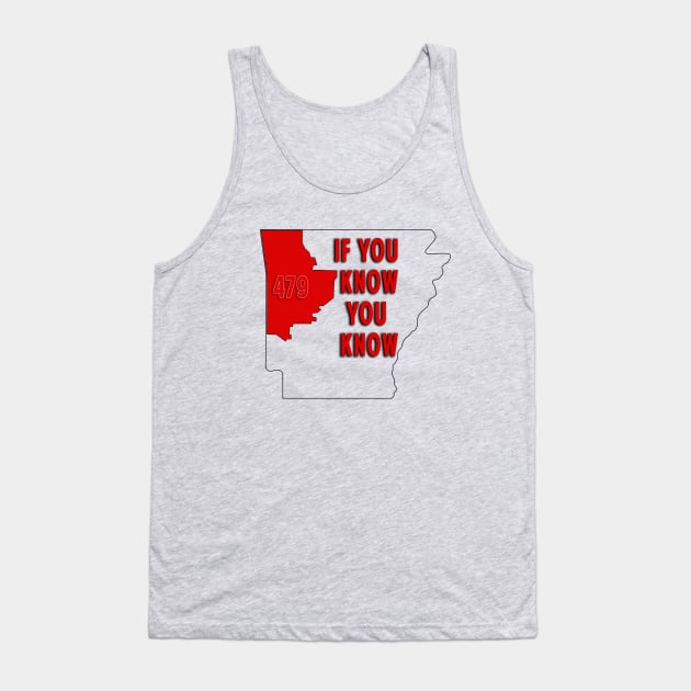 479 Area Code - If you know you know Tank Top by Arkansas Shop